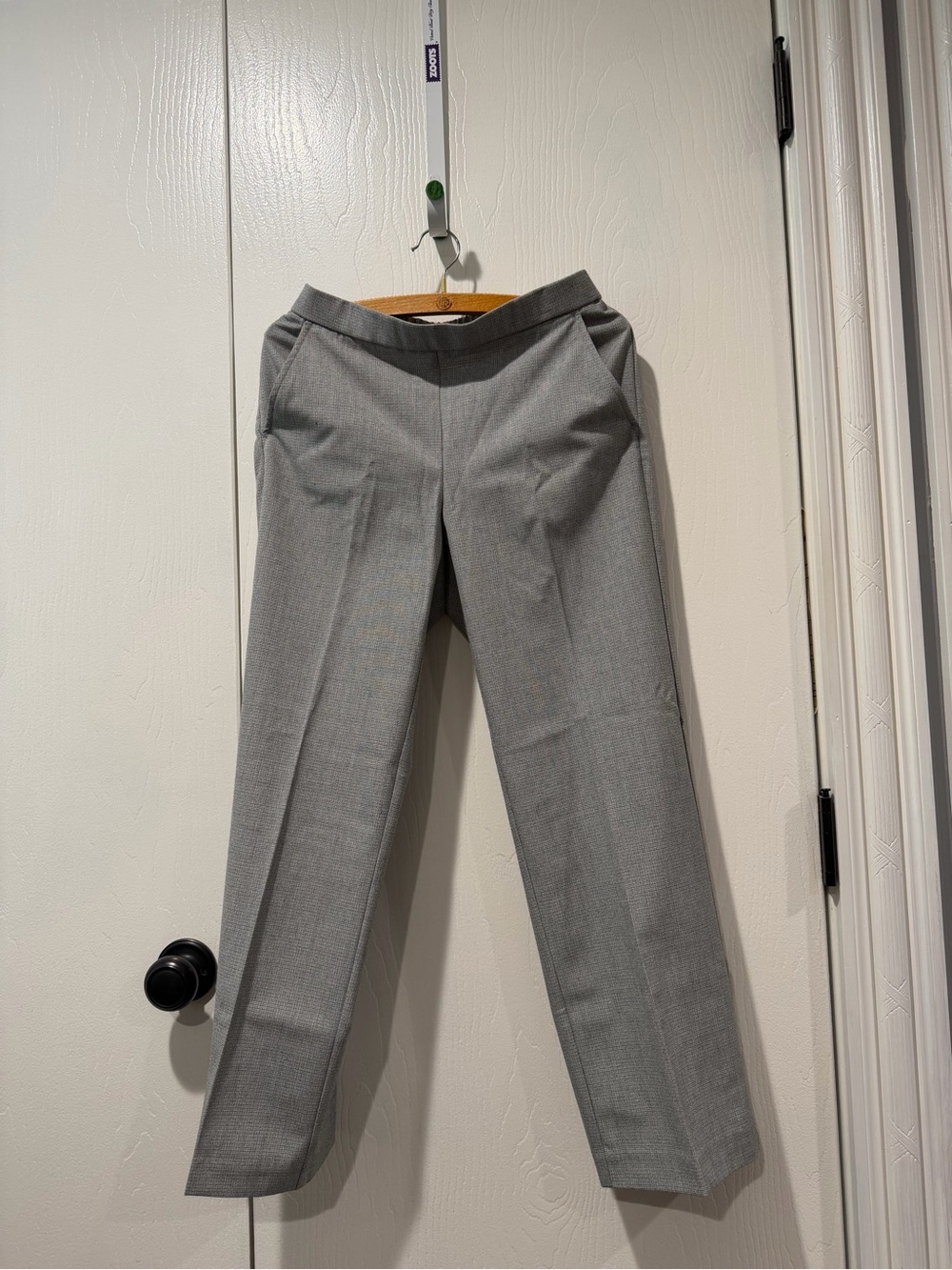Sag Harbor Women's Light Gray Dress Pants - Tailored Straight Leg